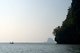 Thailand: Silhouette of a longtail boat in Ao Phang Nga (Phangnga Bay) National Park, Phang Nga Province